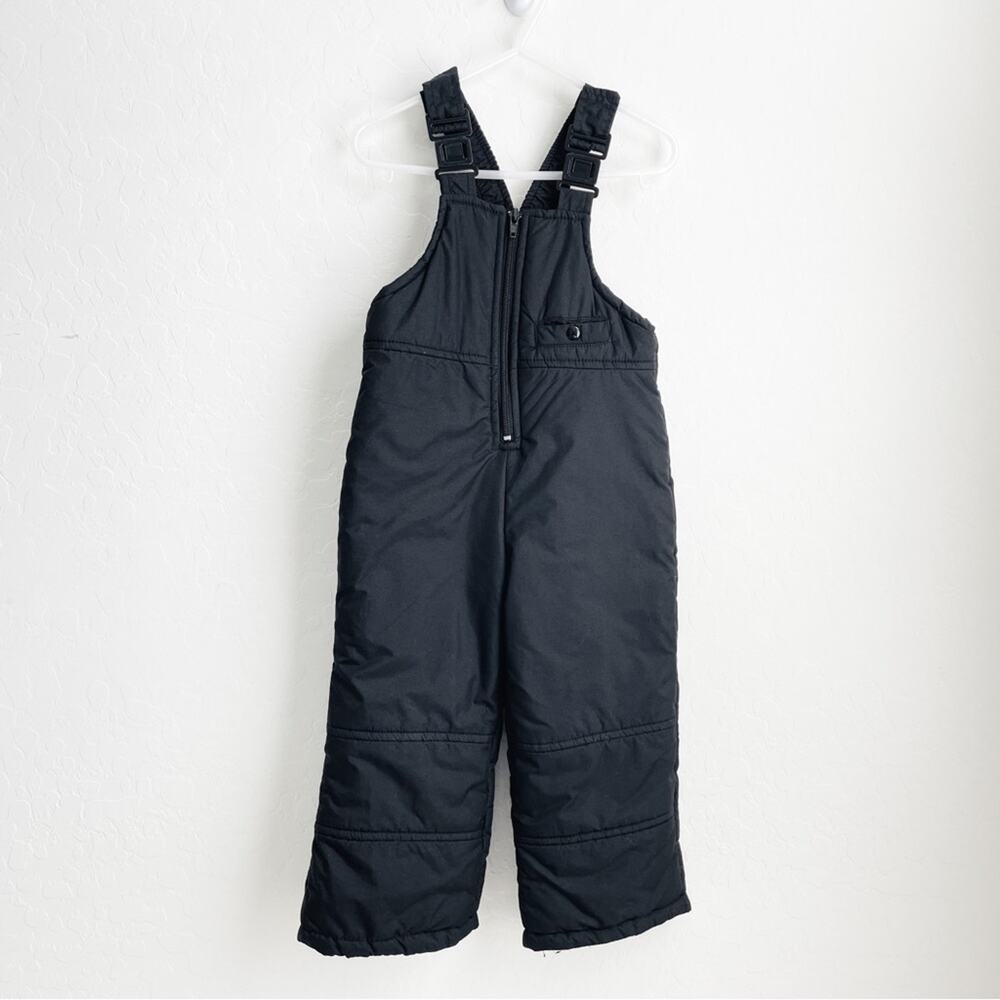 Big Chill Kids Snow Overalls Black Unisex Vintage 3T
